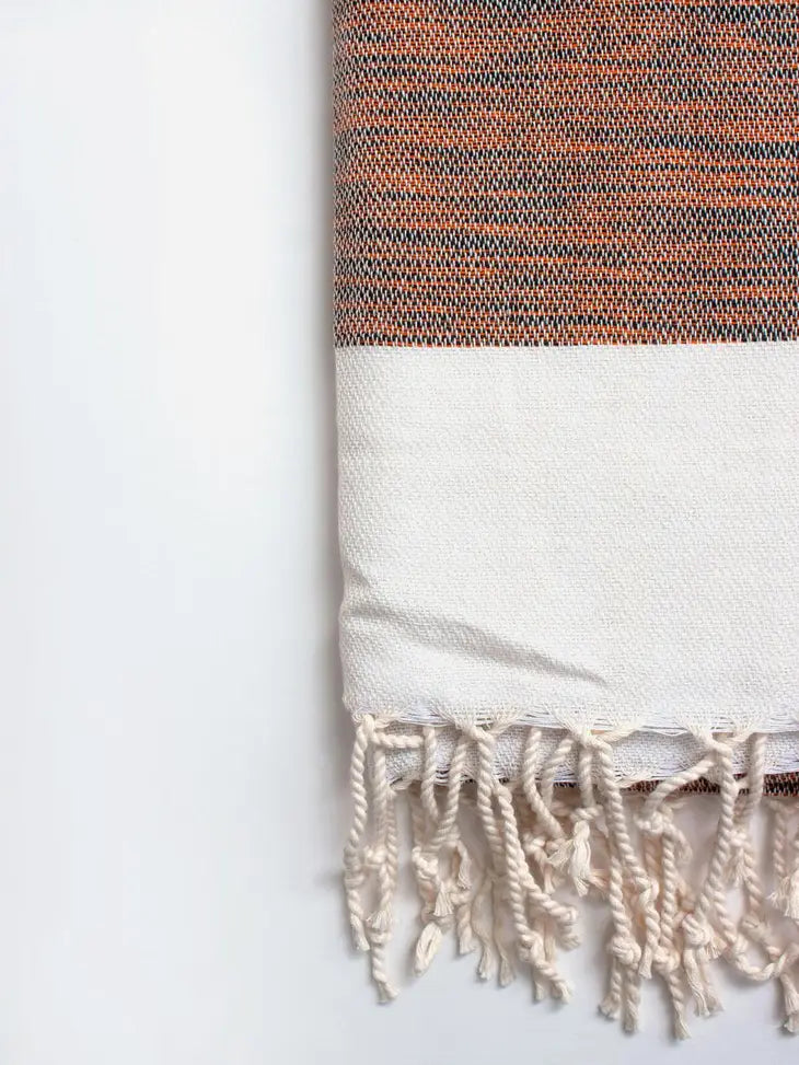 Woven Beach Towel | Burnt Orange