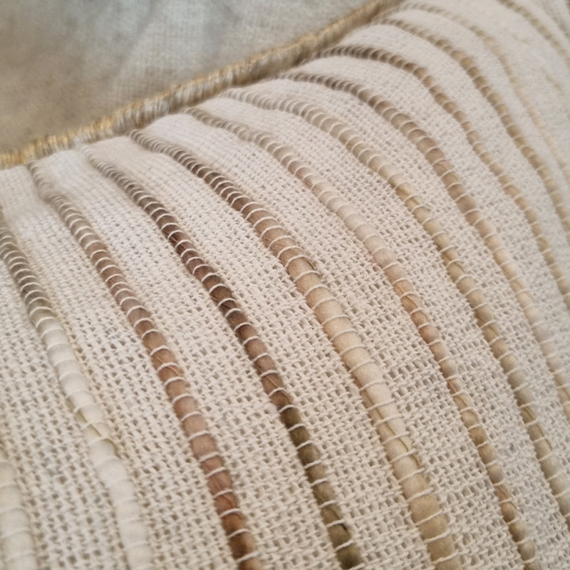 Natural Texture Striped Cushion