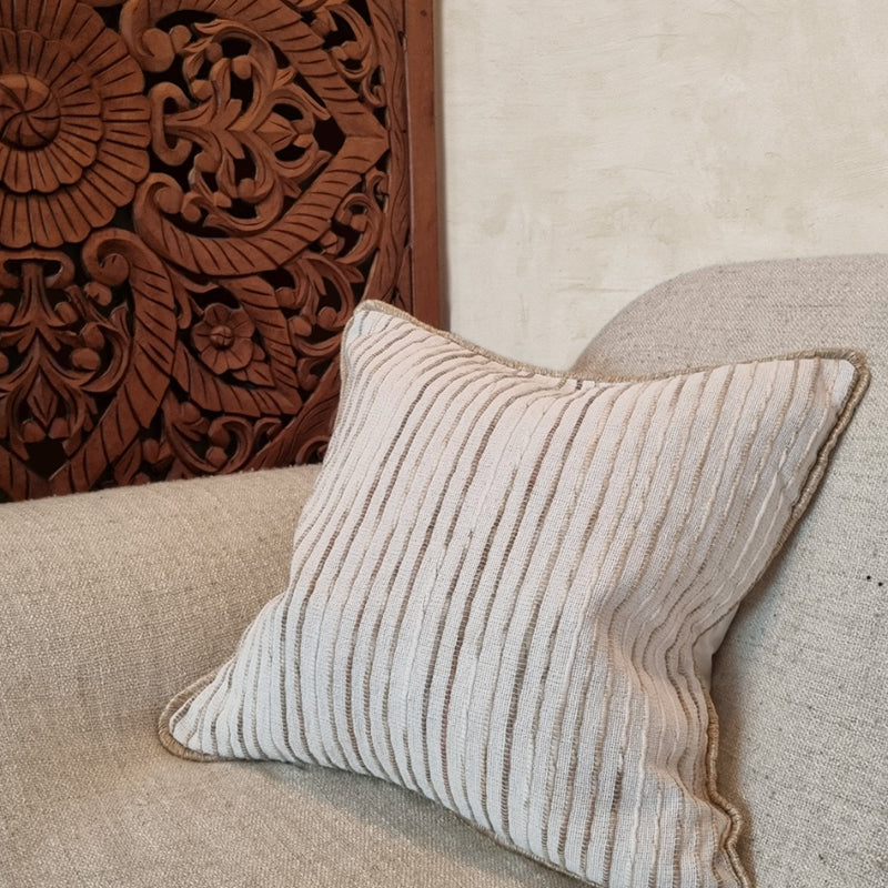 Natural Texture Striped Cushion