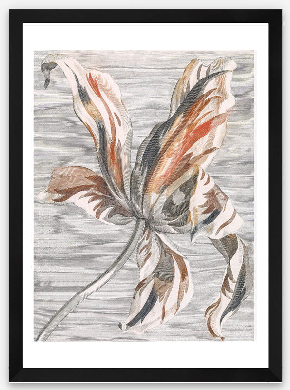 Vintage Abstract Floral Art Print